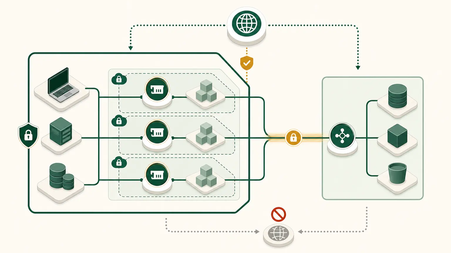 Clients in two private subnets connect through zonal interface endpoint network interfaces to a separate service over AWS PrivateLink