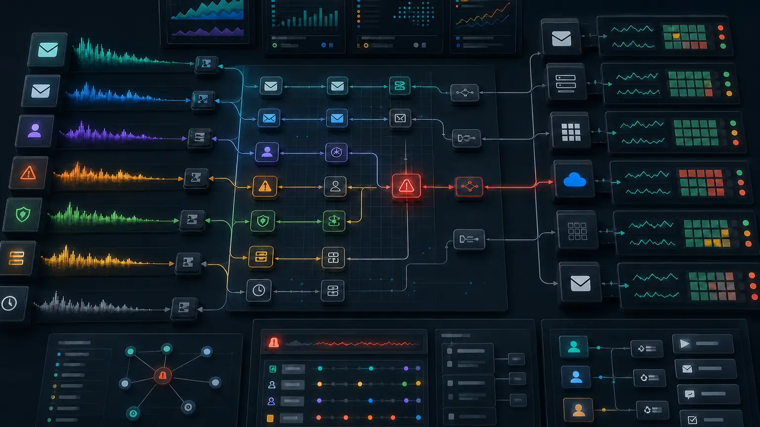 Sender reputation operations map correlating sending identities provider telemetry complaints SMTP responses anomalies and controlled remediation