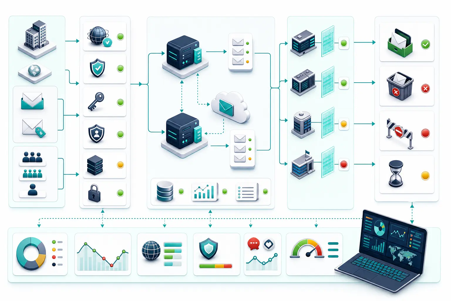 Email Deliverability Audits technical workflow and complex test scenario